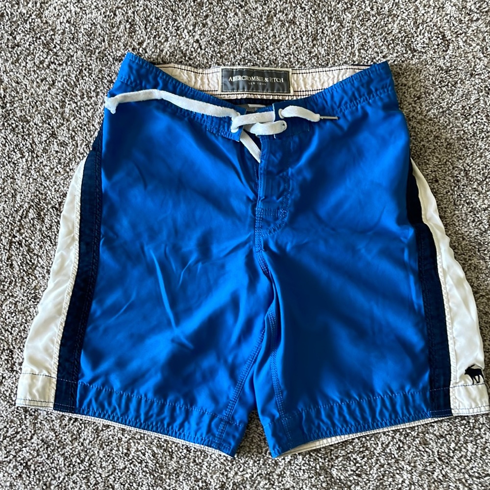 ABERCROMBIE & FITCH A&F SURF SURFING SWIM SWIMMING TRUNKS BOARD SHORTS Mens 30